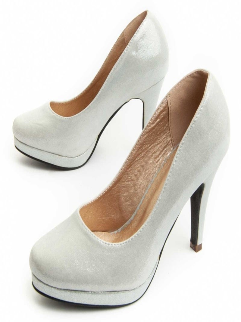 Chaussure à talon Montevita Unne5 Argent - Kiabi