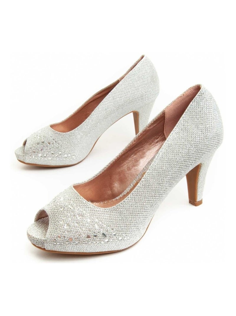 Chaussure à talon Montevita Unne56 Argent - Kiabi