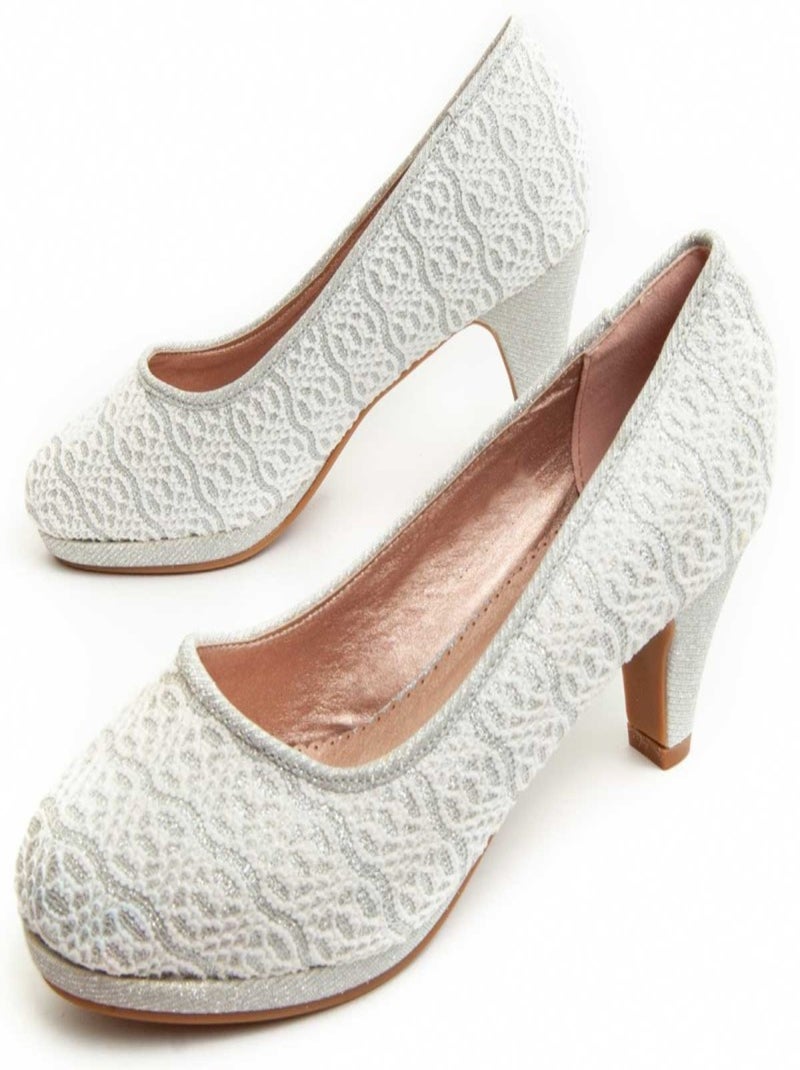 Chaussure à talon Montevita Unne62 Argent - Kiabi