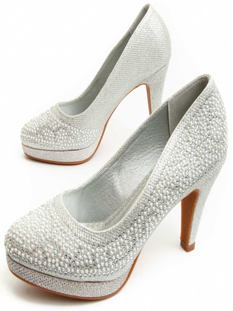 Chaussure à talon Montevita Unne67 Argent - Kiabi