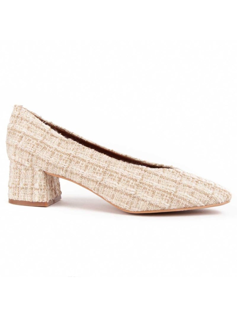 Chaussure à Talons Hauts Matériau Synthétique Montevita Beige - Kiabi