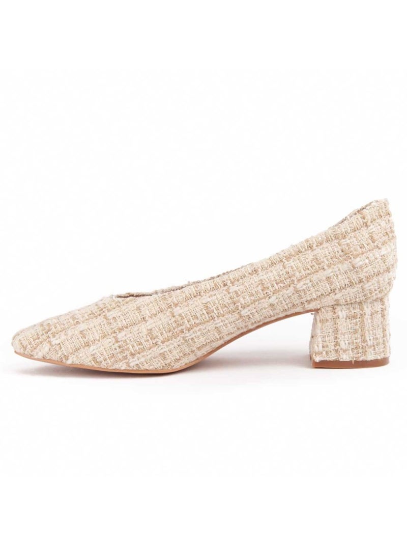 Chaussure à Talons Hauts Matériau Synthétique Montevita Beige - Kiabi