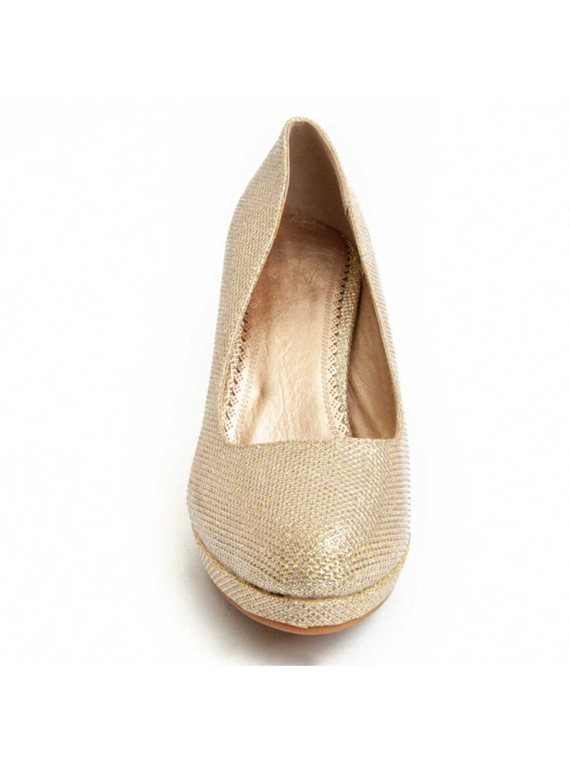 Chaussure à talons hauts matériau synthétique montevita Doré/or - Kiabi