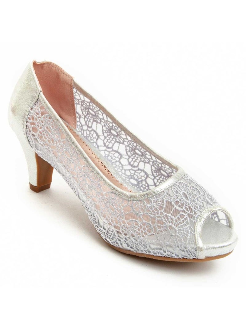 Chaussure à Talons Hauts Matériel Synthétique Montevita Argent - Kiabi