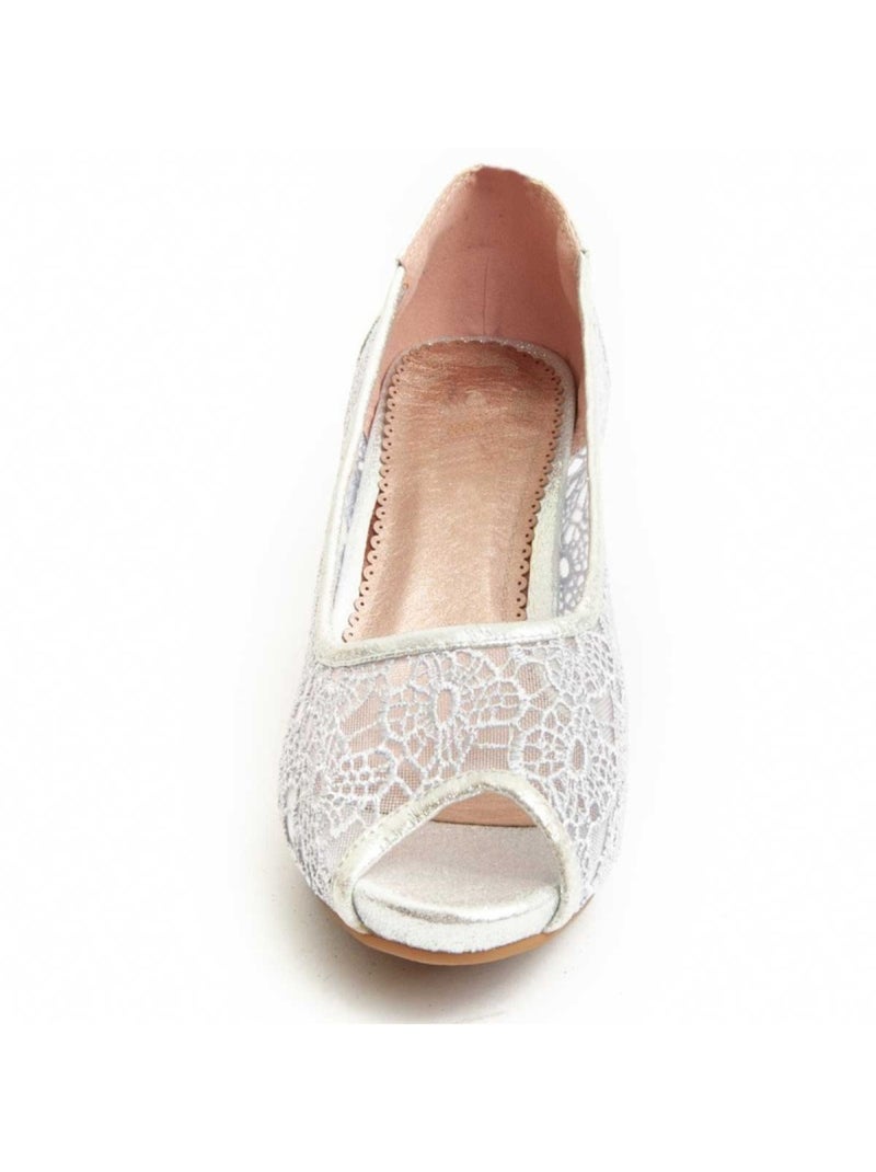 Chaussure à Talons Hauts Matériel Synthétique Montevita Argent - Kiabi