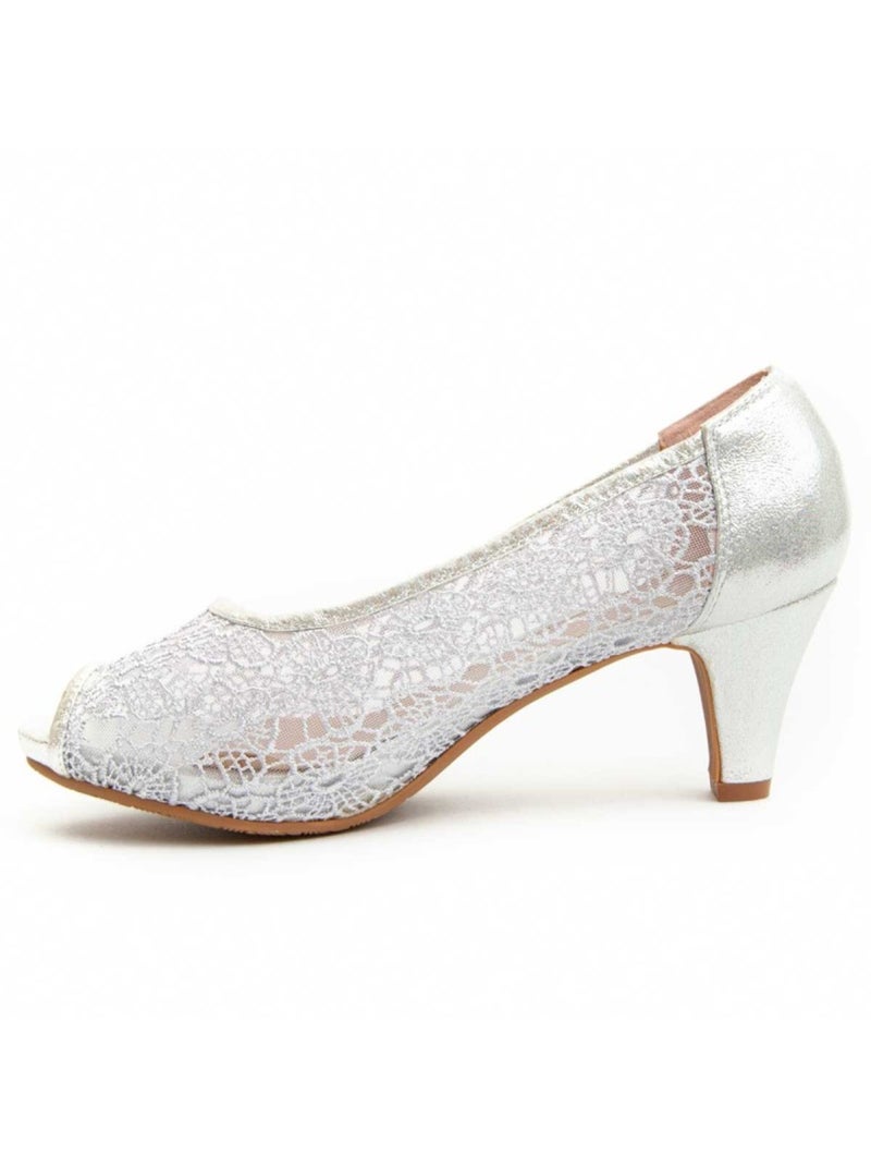 Chaussure à Talons Hauts Matériel Synthétique Montevita Argent - Kiabi