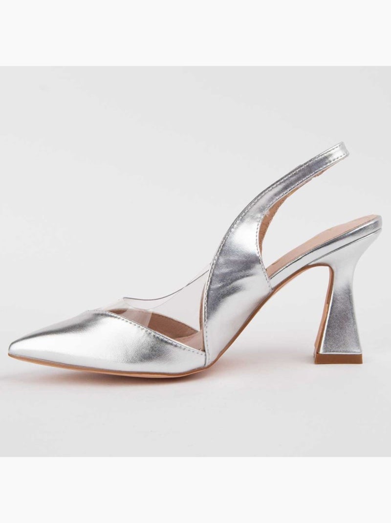 Chaussure à Talons Hauts Matériel Synthétique Montevita Argent - Kiabi