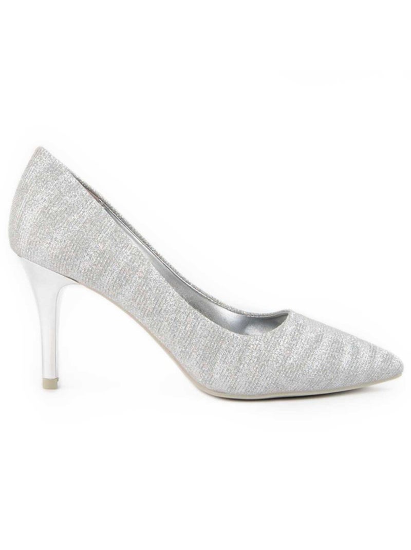 Chaussure à Talons Hauts Matériel Synthétique Montevita Argent - Kiabi