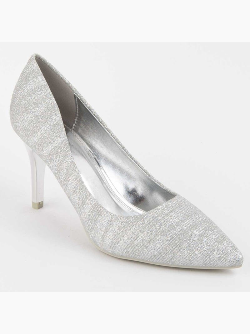 Chaussure à Talons Hauts Matériel Synthétique Montevita Argent - Kiabi