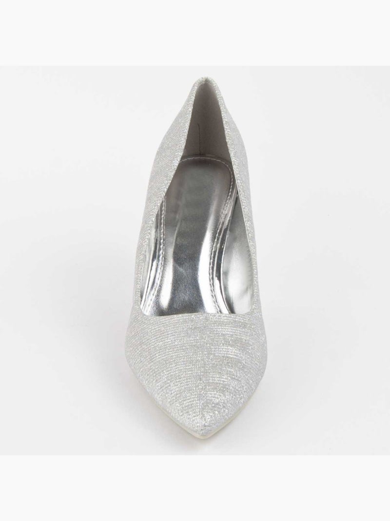Chaussure à Talons Hauts Matériel Synthétique Montevita Argent - Kiabi