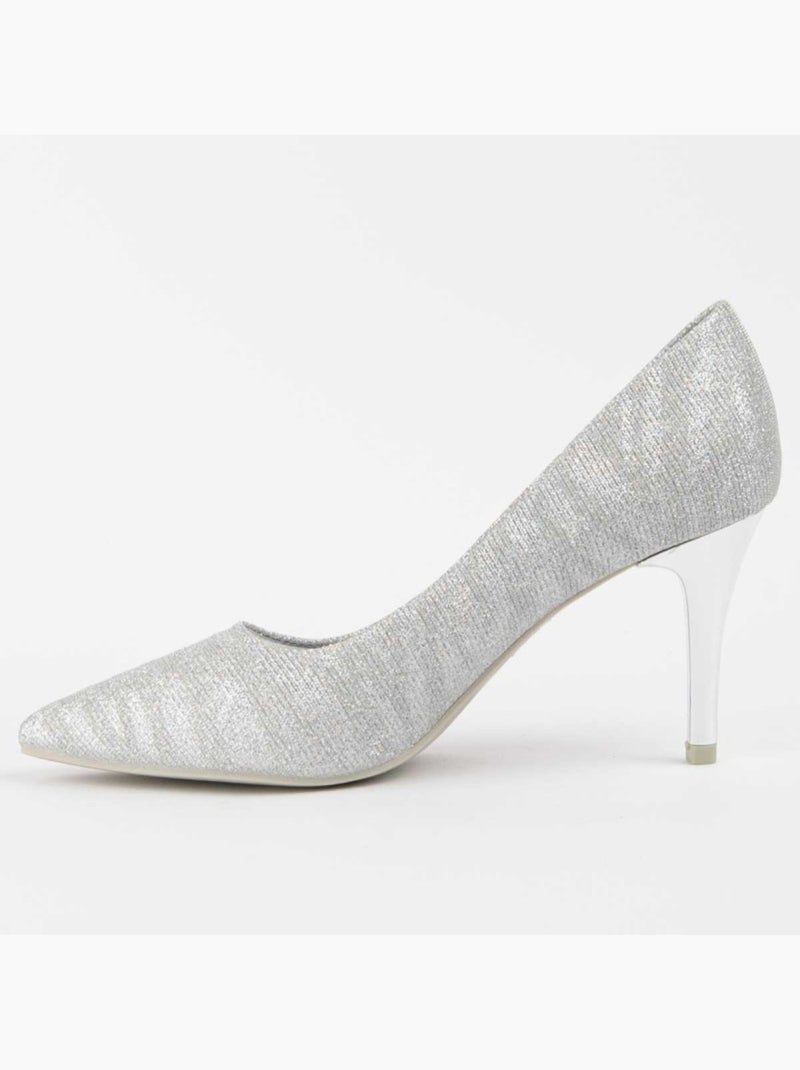 Chaussure à Talons Hauts Matériel Synthétique Montevita Argent - Kiabi