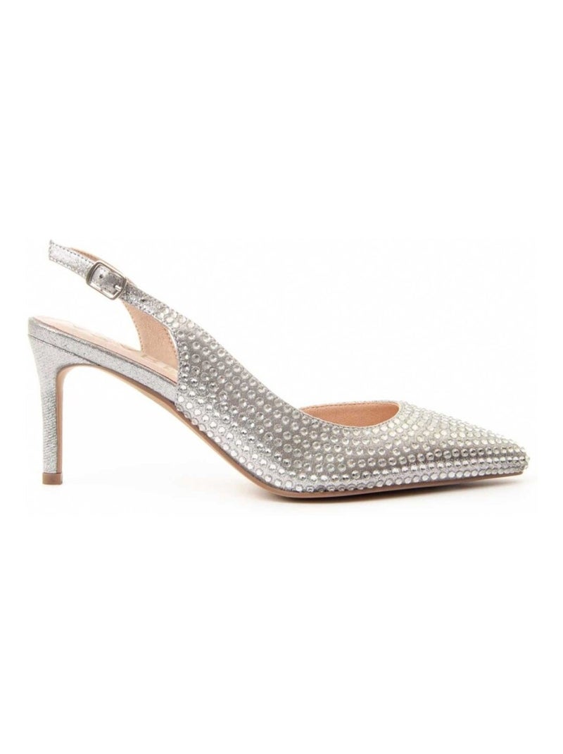Chaussure à Talons Hauts Matériel Synthétique Montevita Argent - Kiabi