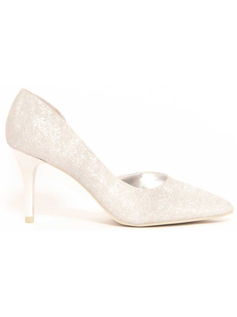 Chaussure à Talons Hauts Matériel Synthétique Montevita Argent - Kiabi