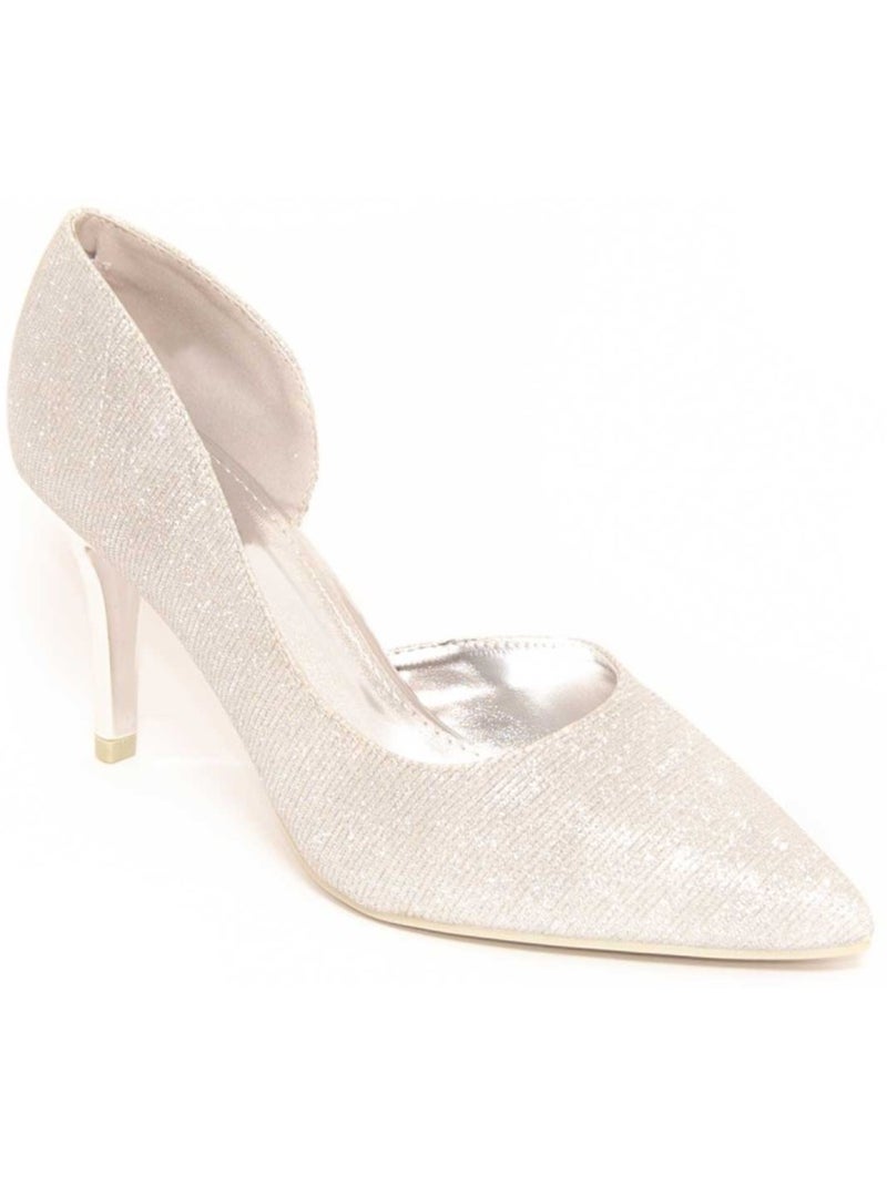 Chaussure à Talons Hauts Matériel Synthétique Montevita Argent - Kiabi
