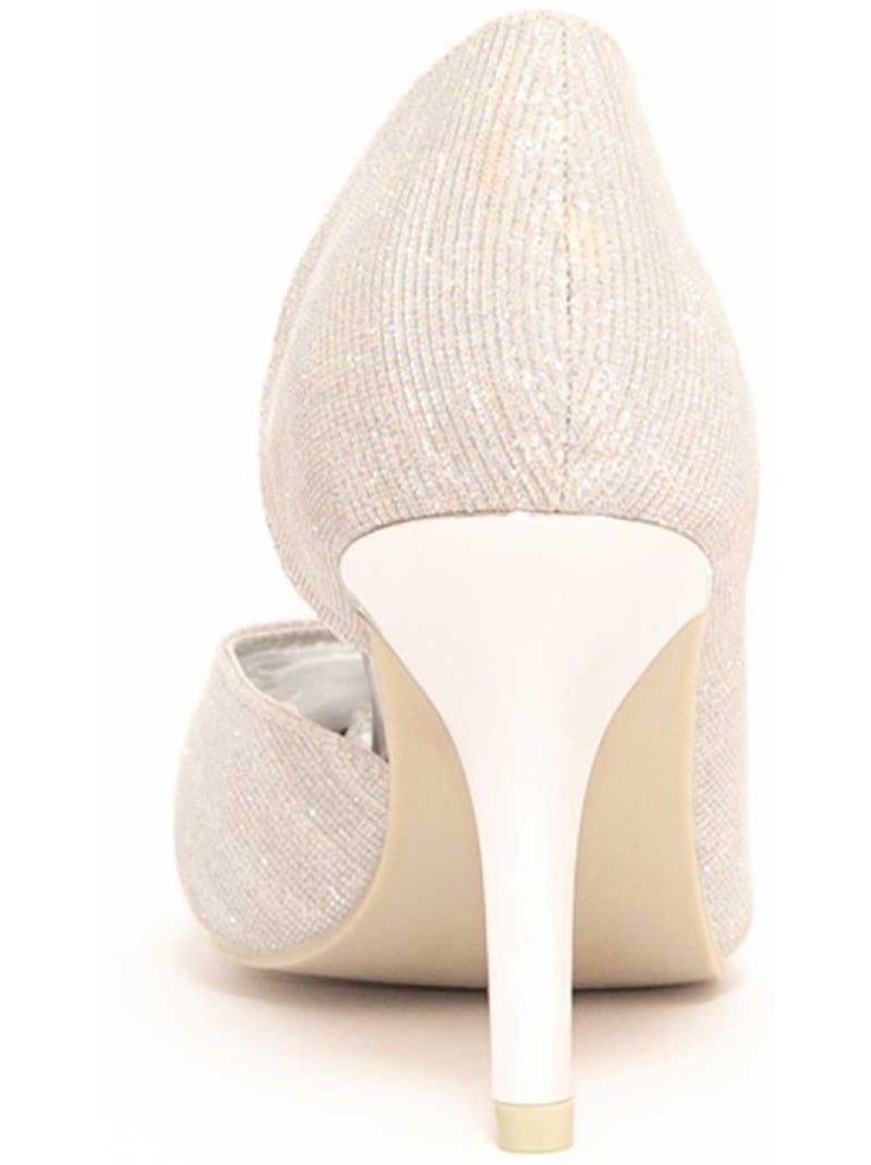 Chaussure à Talons Hauts Matériel Synthétique Montevita Argent - Kiabi