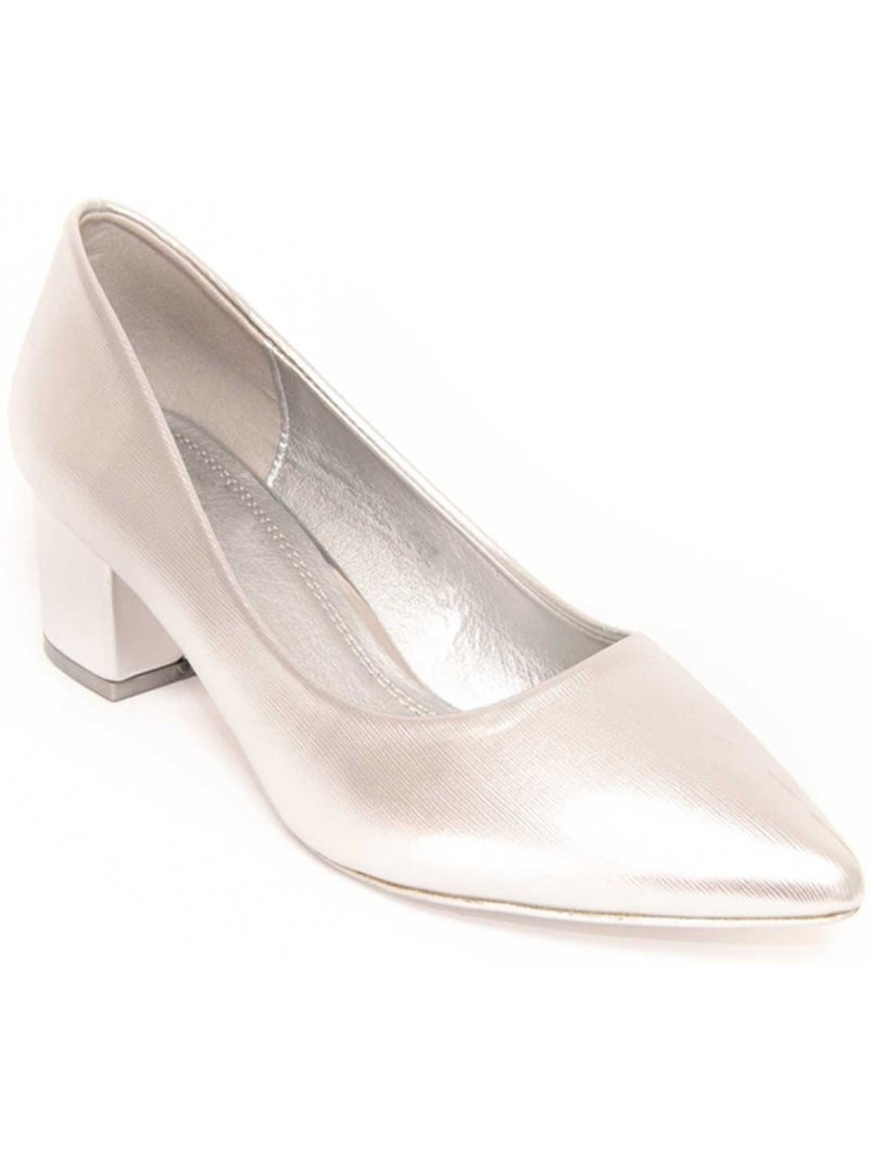 Chaussure à Talons Hauts Matériel Synthétique Montevita Argent - Kiabi
