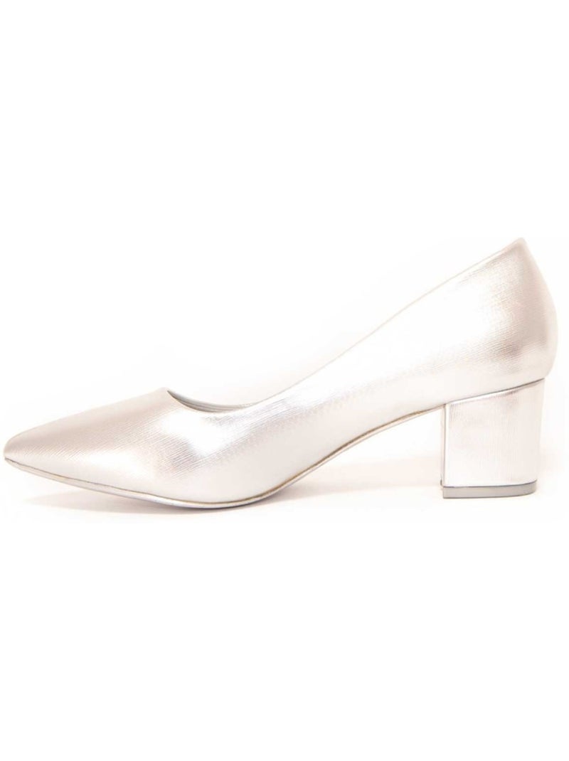 Chaussure à Talons Hauts Matériel Synthétique Montevita Argent - Kiabi
