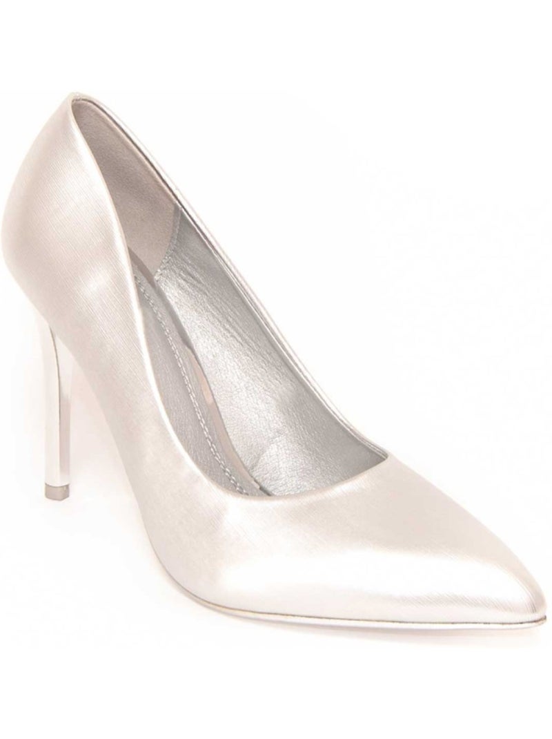 Chaussure à Talons Hauts Matériel Synthétique Montevita Argent - Kiabi