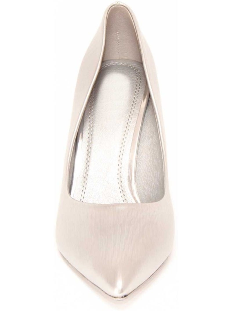 Chaussure à Talons Hauts Matériel Synthétique Montevita Argent - Kiabi