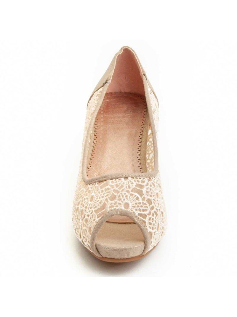 Chaussure à Talons Hauts Matériel Synthétique Montevita Beige - Kiabi