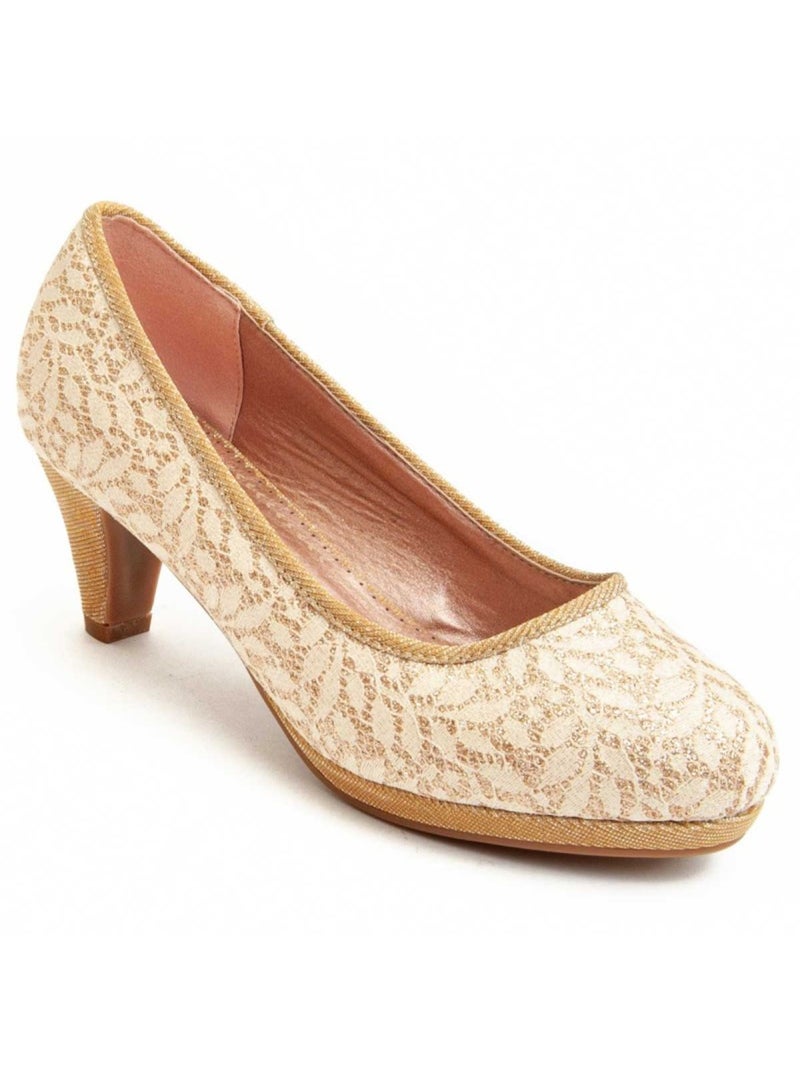 Chaussure à Talons Hauts Matériel Synthétique Montevita Beige - Kiabi