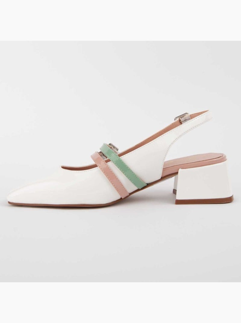 Chaussure à Talons Hauts Matériel Synthétique Montevita Blanc - Kiabi