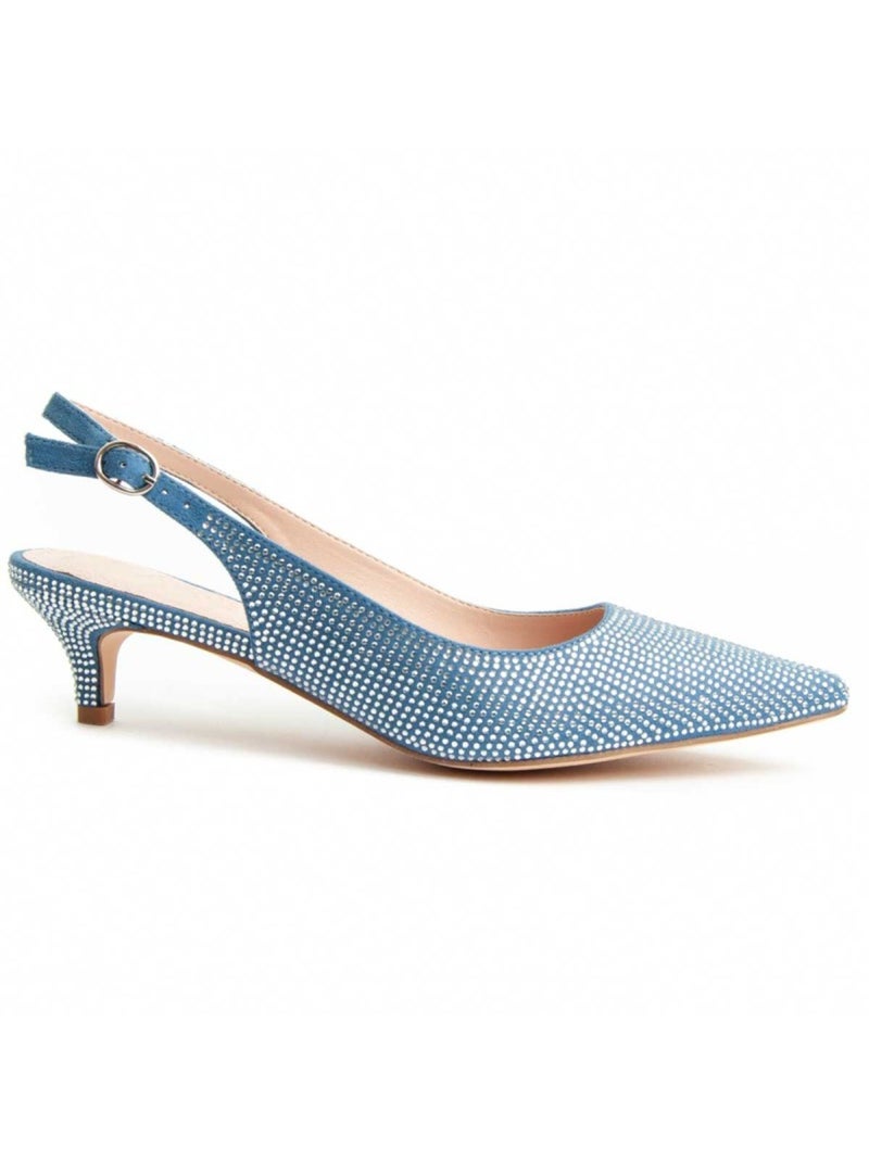 Chaussure à Talons Hauts Matériel Synthétique Montevita Bleu - Kiabi