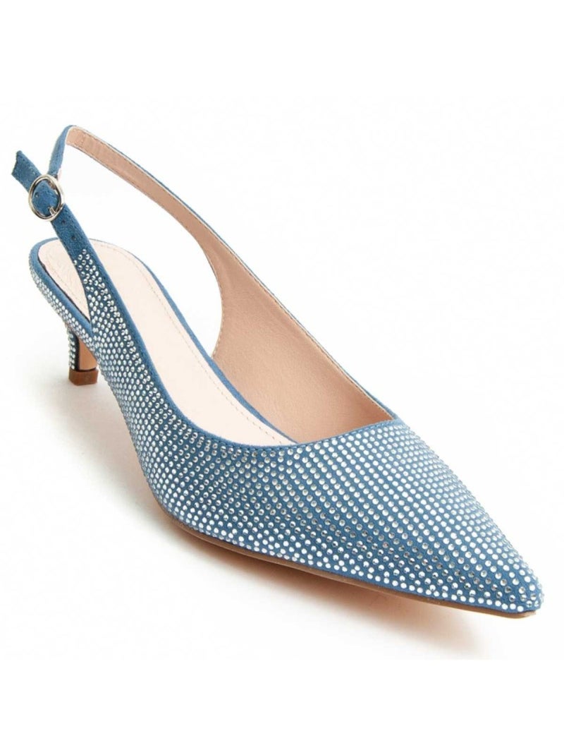 Chaussure à Talons Hauts Matériel Synthétique Montevita Bleu - Kiabi
