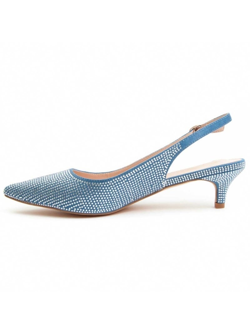 Chaussure à Talons Hauts Matériel Synthétique Montevita Bleu - Kiabi