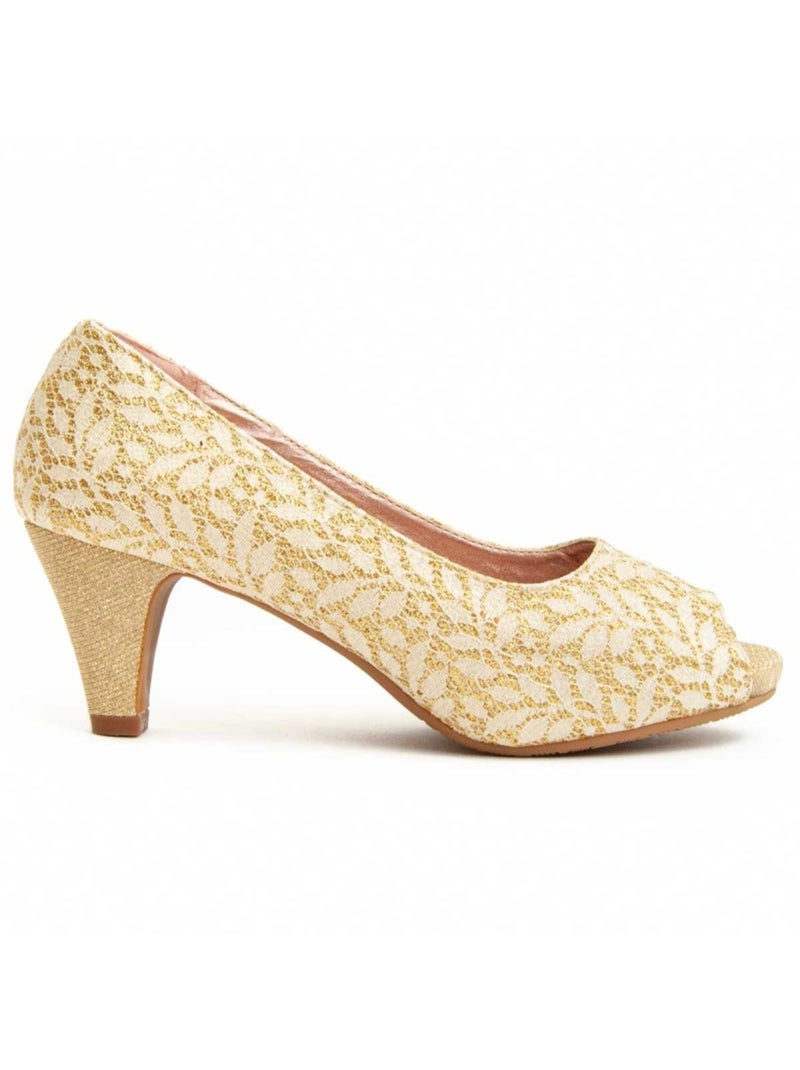 Chaussure à Talons Hauts Matériel Synthétique Montevita Doré/or - Kiabi