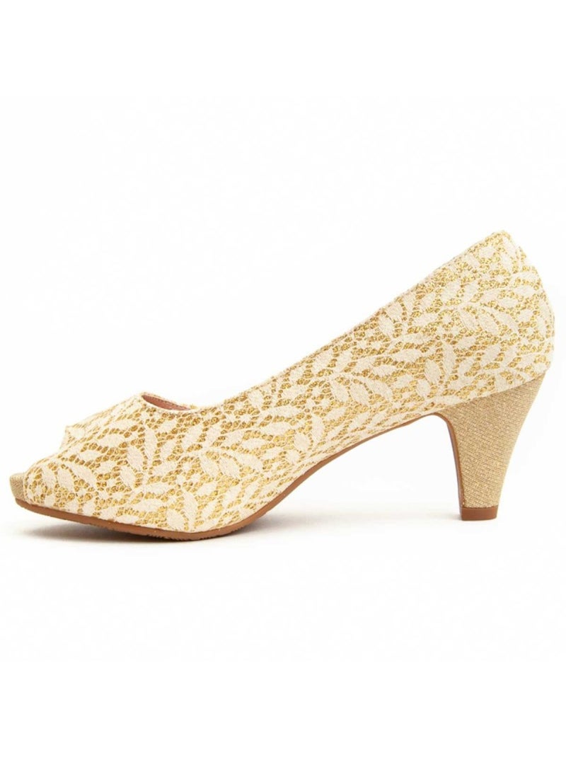 Chaussure à Talons Hauts Matériel Synthétique Montevita Doré/or - Kiabi