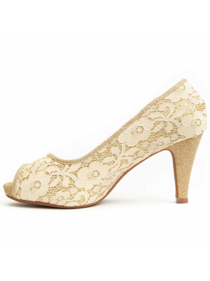 Chaussure à Talons Hauts Matériel Synthétique Montevita Doré/or - Kiabi