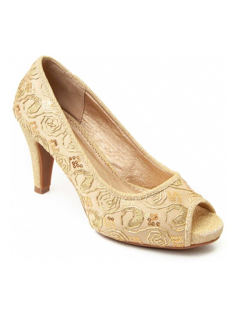 Chaussure à Talons Hauts Matériel Synthétique Montevita Doré/or - Kiabi