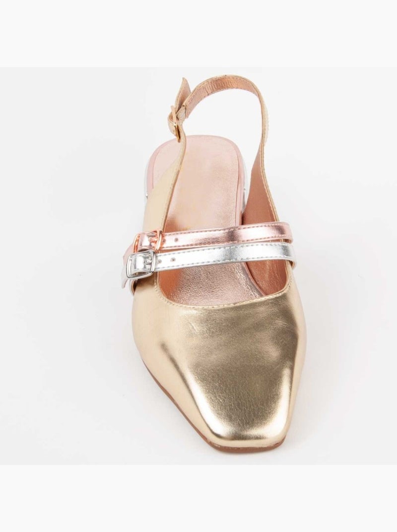 Chaussure à Talons Hauts Matériel Synthétique Montevita Doré/or - Kiabi