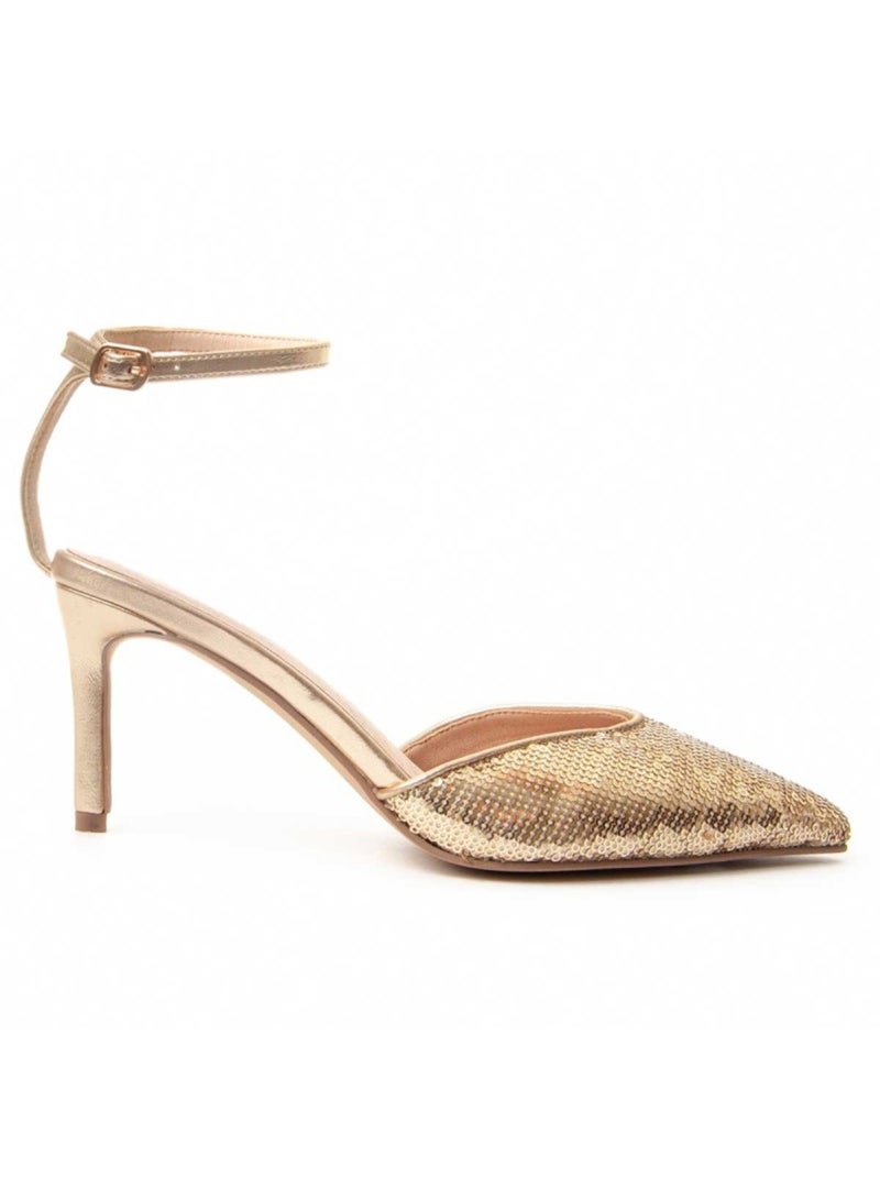 Chaussure à Talons Hauts Matériel Synthétique Montevita Doré/or - Kiabi