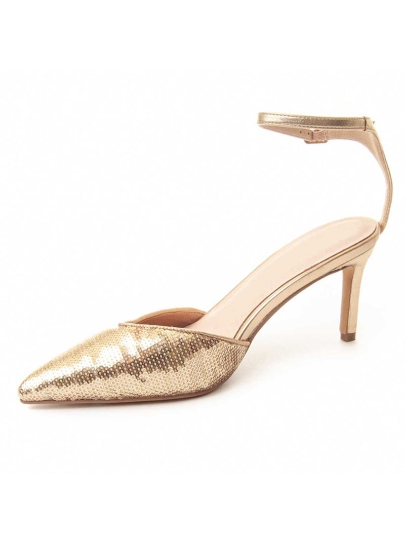 Chaussure à Talons Hauts Matériel Synthétique Montevita Doré/or - Kiabi