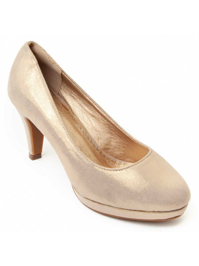 Chaussure à talons hauts matériel synthétique montevita Doré/or - Kiabi