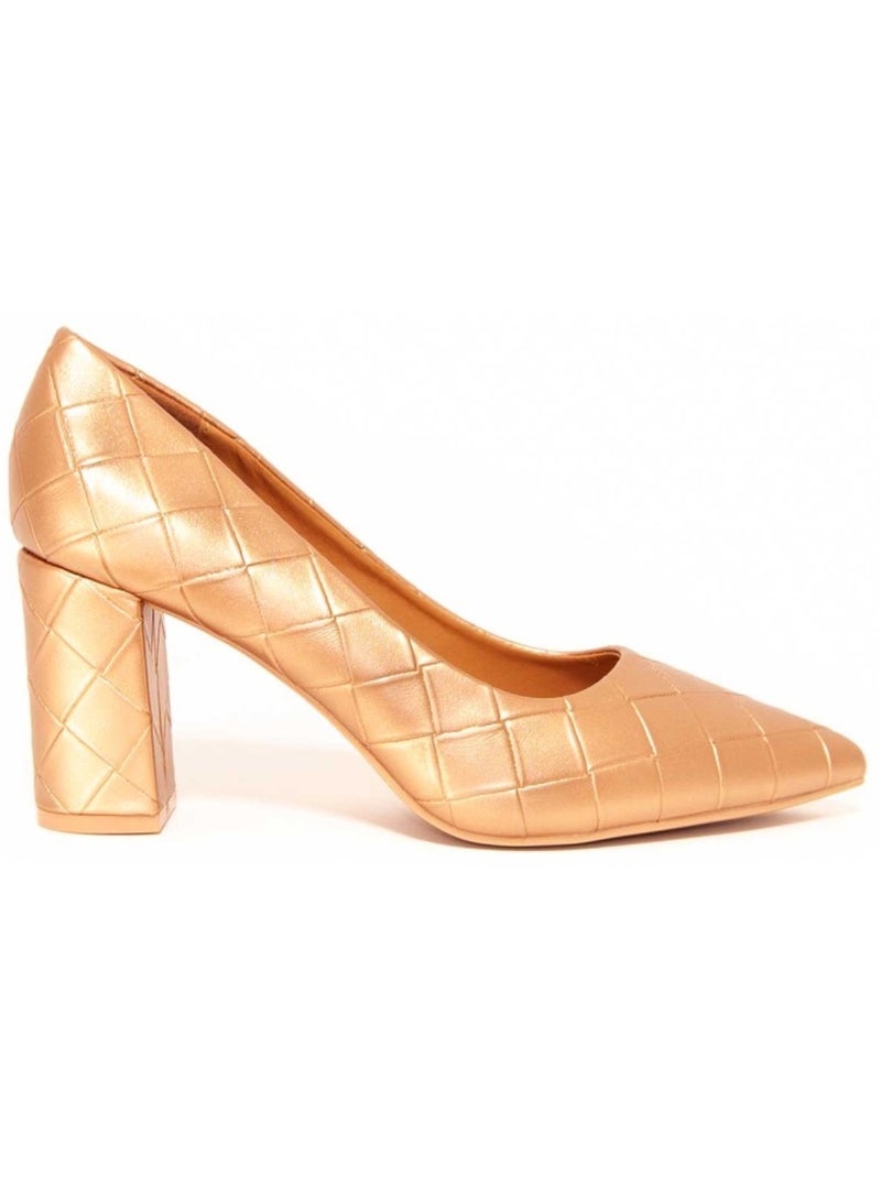 Chaussure à Talons Hauts Matériel Synthétique Montevita Doré/or - Kiabi