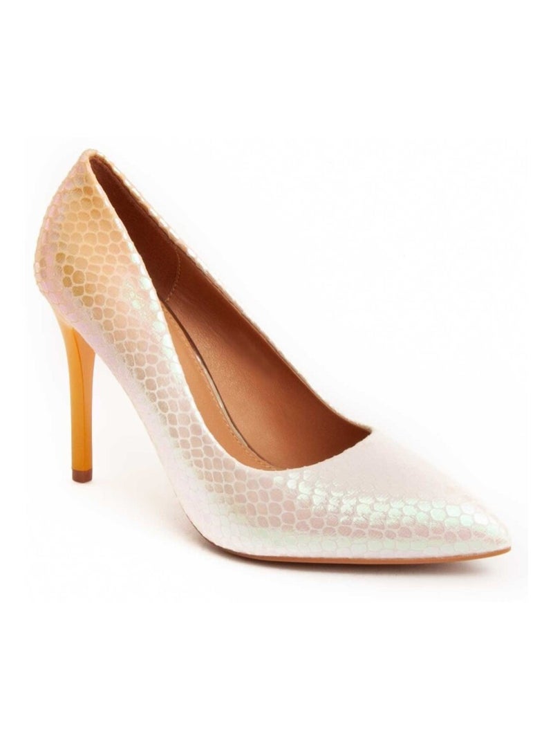 Chaussure à Talons Hauts Matériel Synthétique Montevita Jaune - Kiabi