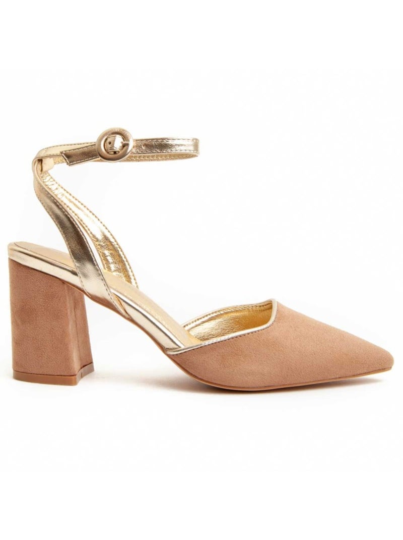 Chaussure à Talons Hauts Matériel Synthétique Montevita Marron - Kiabi