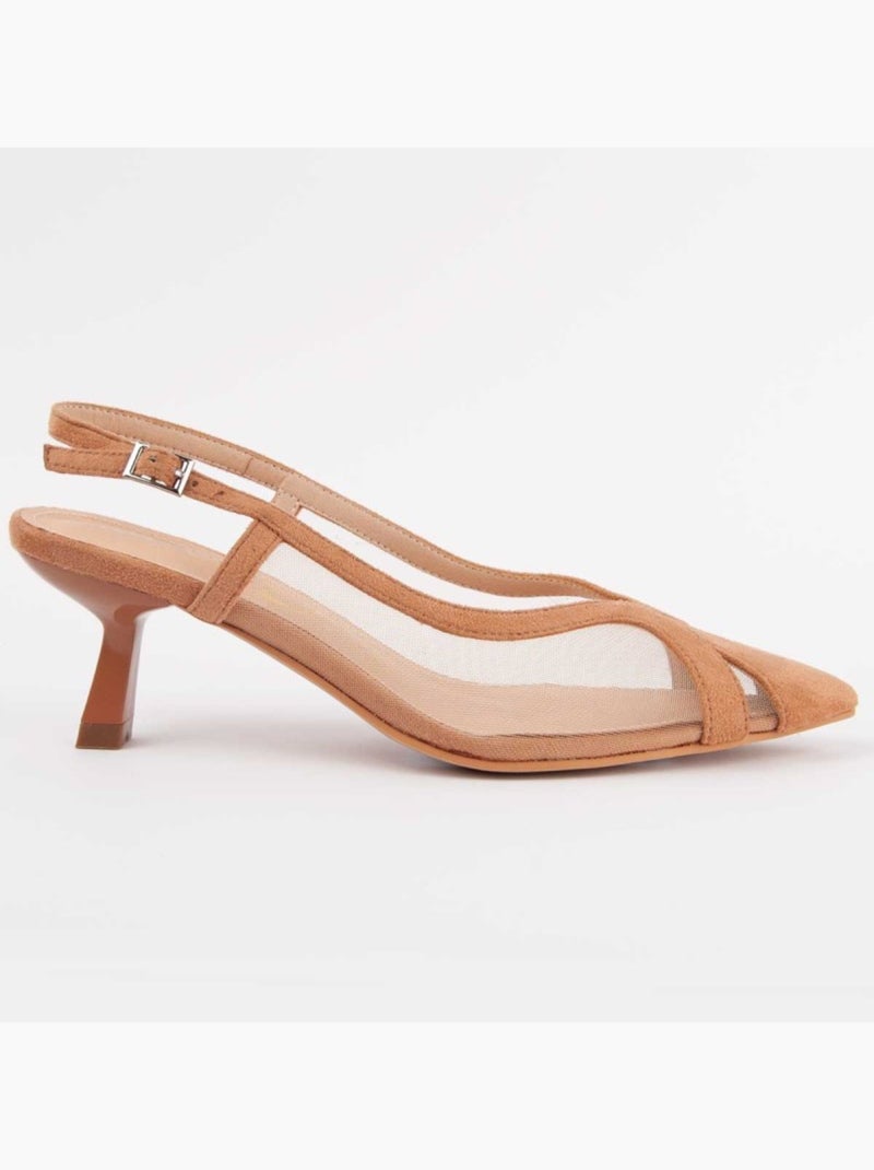 Chaussure à Talons Hauts Matériel Synthétique Montevita Marron - Kiabi