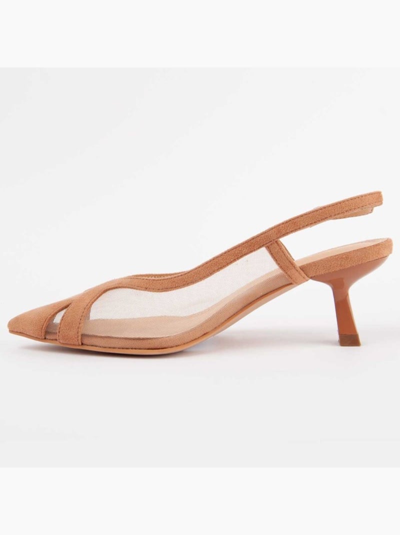 Chaussure à Talons Hauts Matériel Synthétique Montevita Marron - Kiabi