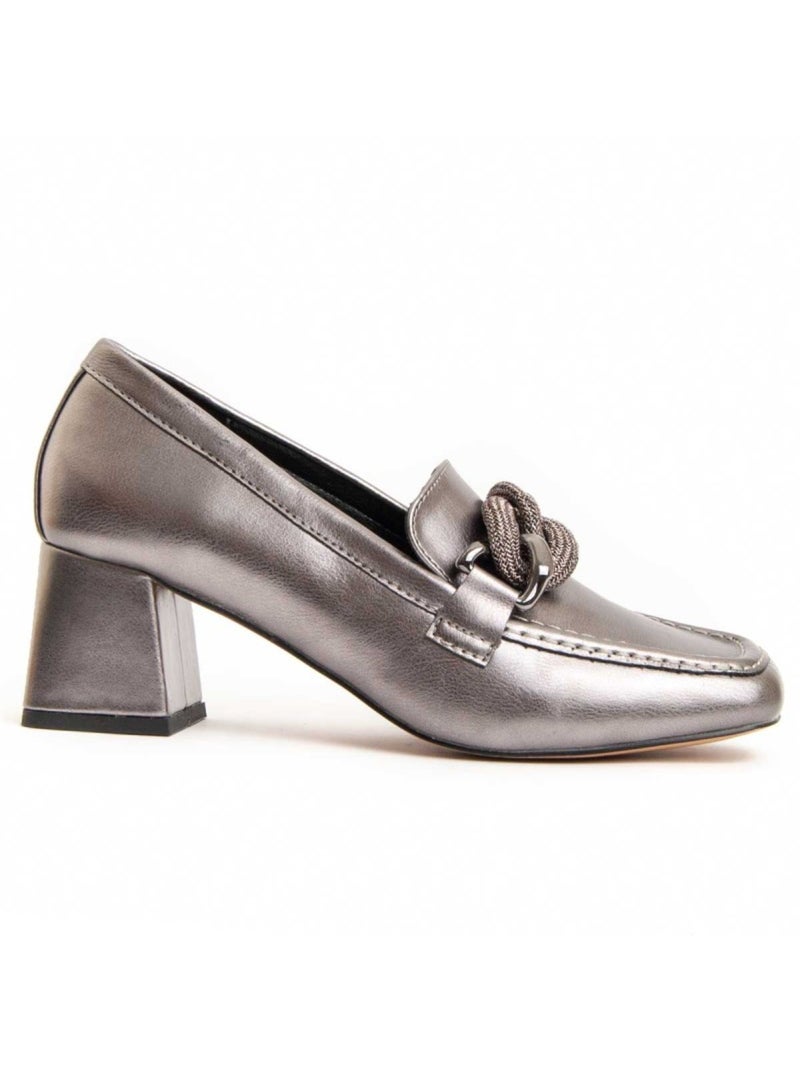 Chaussure à Talons Hauts Matière Synthétique Et Textile Montevita Gris - Kiabi
