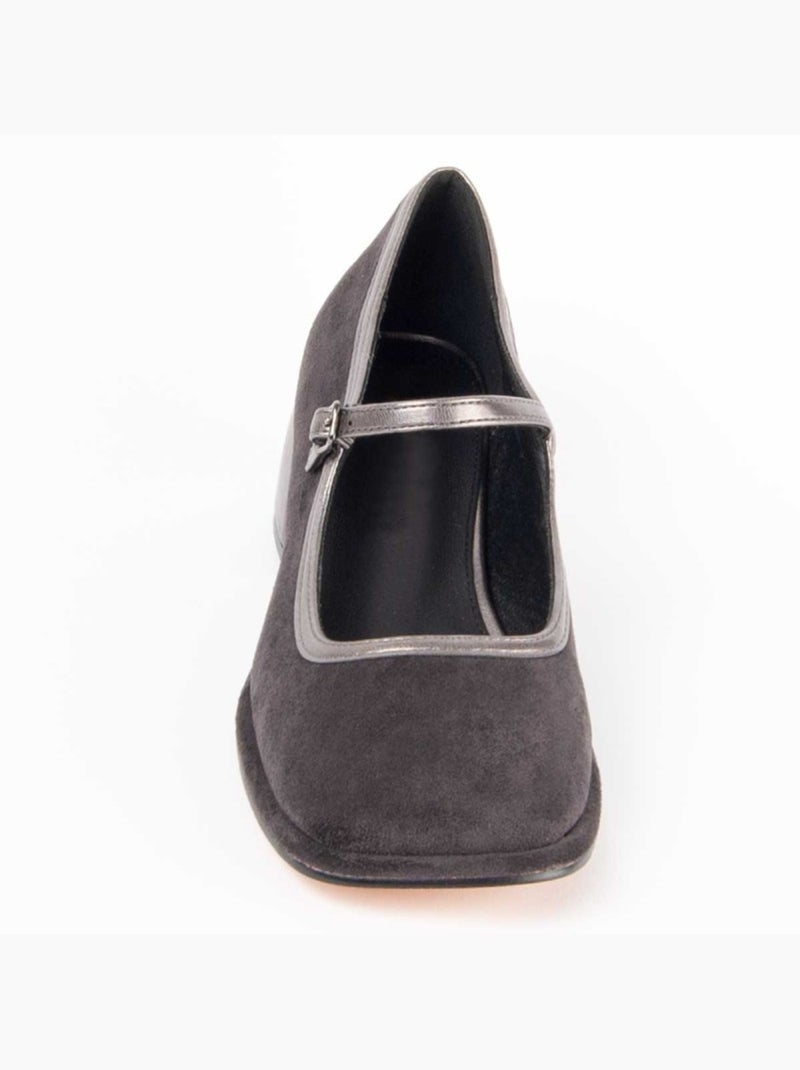 Chaussure à Talons Hauts Matière Synthétique Et Textile Montevita Gris - Kiabi