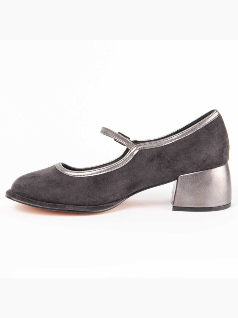 Chaussure à Talons Hauts Matière Synthétique Et Textile Montevita Gris - Kiabi