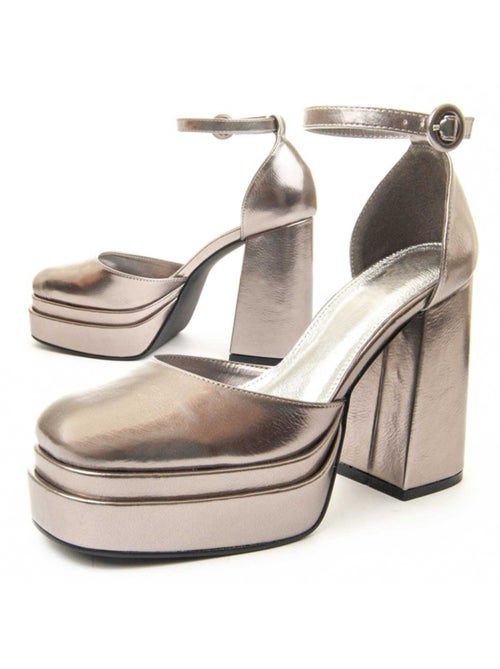Chaussure à Talons Hauts Matière Synthétique Et Textile Montevita - Kiabi