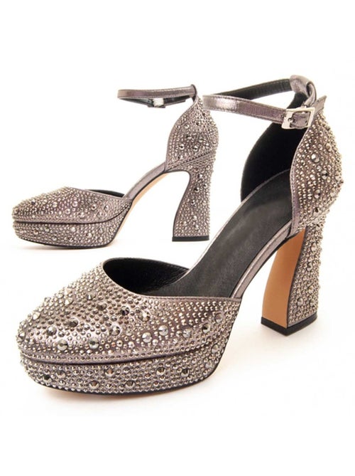 Chaussure à Talons Hauts Matière Synthétique Et Textile Montevita - Kiabi