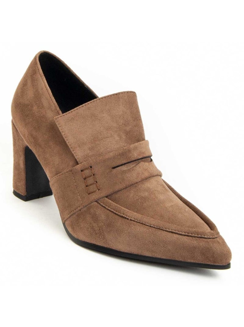 Chaussure à Talons Hauts Matière Synthétique Et Textile Montevita Marron - Kiabi