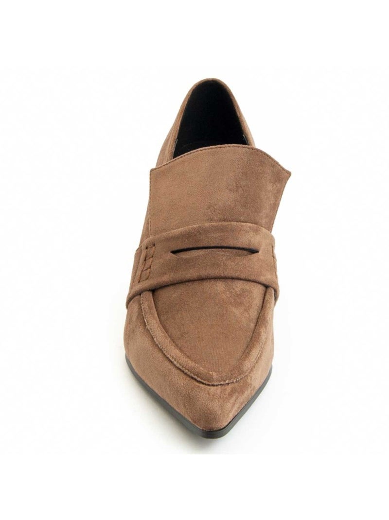 Chaussure à Talons Hauts Matière Synthétique Et Textile Montevita Marron - Kiabi
