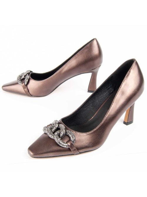 Chaussure à Talons Hauts Matière Synthétique Et Textile Montevita - Kiabi